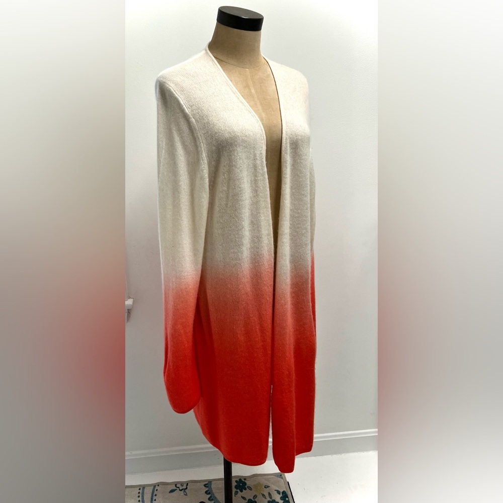 EUC 💯% Cashmere Dip Dyed Cardigan